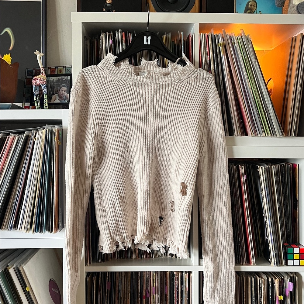 LF Wild Flower Sweater beige Size M